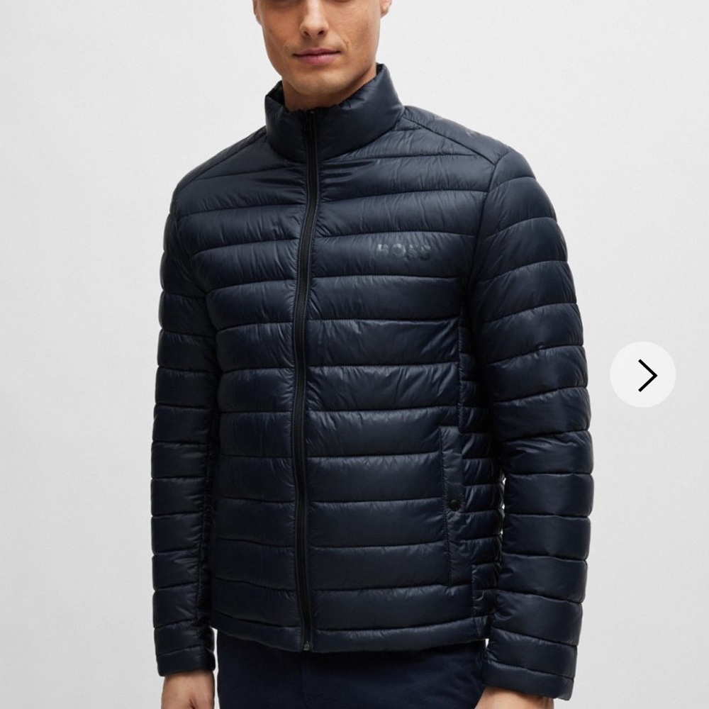 Hugo Boss -WATER-REPELLENT PADDED JACKET WITH TONAL LOGO-Men’s Jacket -Size 38R